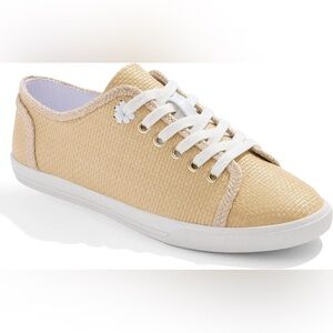 Jack Rogers Women's Lia Rope Sneaker  Rattan 7.5 NIB